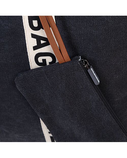 Childhome Family Bag Weekend Bag - Black - Signature Collection - 55x18x40cm Diaper Changing Bags