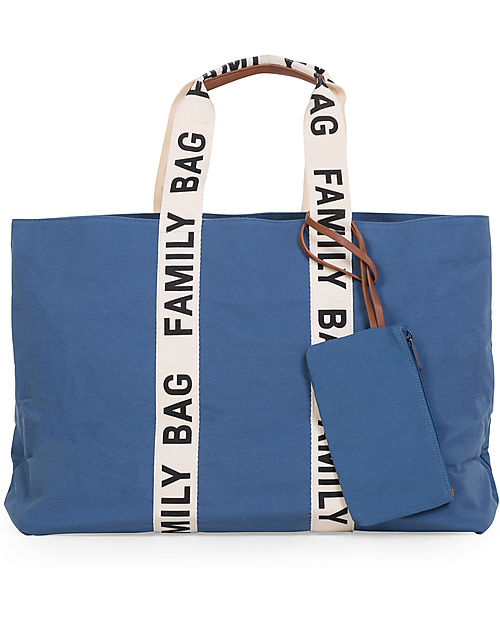 Childhome Family Bag Weekend Bag - Indigo - Signature Collection - 55x18x40cm Diaper Changing Bags