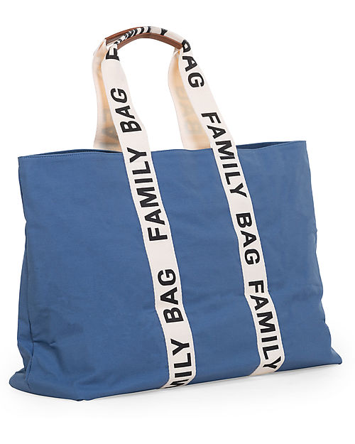 Childhome Family Bag Weekend Bag - Indigo - Signature Collection - 55x18x40cm Diaper Changing Bags