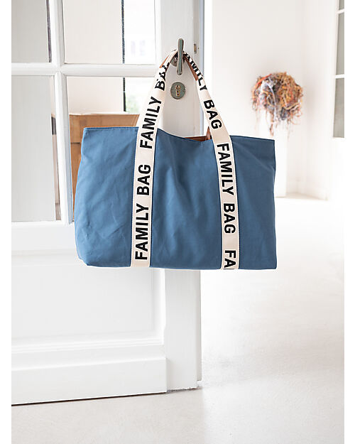 Childhome Family Bag Weekend Bag - Indigo - Signature Collection - 55x18x40cm Diaper Changing Bags