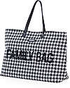 Childhome Family Bag Weekend Bag - Pied de Poule - 55x18x40cm Diaper Changing Bags