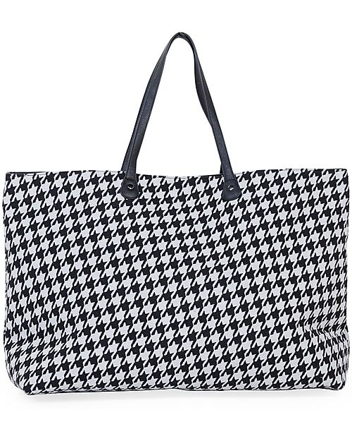 Childhome Family Bag Weekend Bag - Pied de Poule - 55x18x40cm Diaper Changing Bags