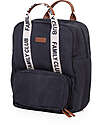 Childhome Family Club Backpack - Black - Changing Mat Included! Changing Backpack