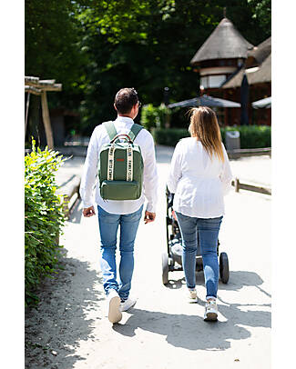 Childhome Family Club Backpack - Green - Changing Mat Included! Changing Backpack
