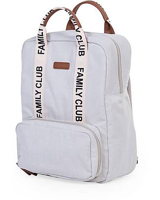 Childhome Family Club Backpack - Off White - Changing Mat Included! Changing Backpack