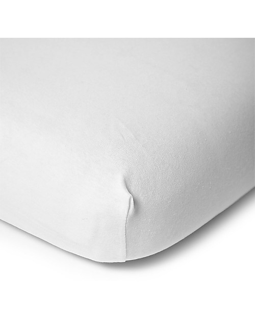 Childhome Fitted Sheet for Cot 60x120 cm - Bio Organic Cotton Bed Sheets and Pillow Cases