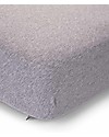 Childhome Fitted Sheet for Cot 60x120 cm - Jersey Melange Grey Bed Sheets and Pillow Cases
