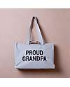 Childhome Grandpa Bag Canvas - Grey - 50 x 16 x 34 cm - Double Handles Tote Bags