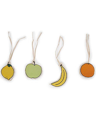 Childhome Gymtoys Canvas Fruit Set for Childhome Playgym Baby Gym
