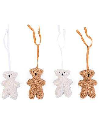 Childhome Gymtoys Teddy Set for Childhome Playgym Baby Gym