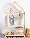 Childhome House Decorative Storage Rack - Natural Wood Hangers