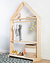 Childhome House Decorative Storage Rack - Natural Wood Hangers