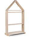 Childhome House Decorative Storage Rack - Natural Wood Hangers