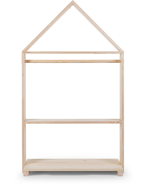 Childhome House Decorative Storage Rack - Natural Wood Hangers