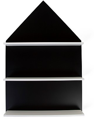Childhome House Set 2in1 Blackboard House Wall Shelf + Miniature Wooden Furniture Room Decorations