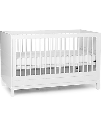 Childhome Jota White Cotbed with Slats - 70x140 cm Cots & Cotbeds