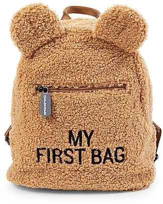 Childhome Kids My First Bag - Teddy Beige - 20x8x24 cm Small Backpacks