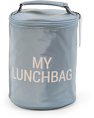 Childhome Kids My Luchbag with Insulated Lining - Grey/Offwhite Kindergarten Backpacks