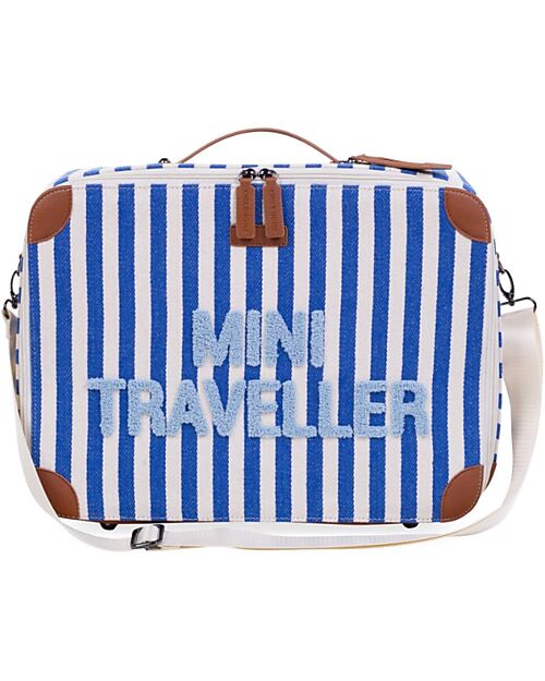 Childhome Kids Suitcase Mini Traveller - Electric Blue/Light Blue - 40 x 30 x 15 cm Travel Bags