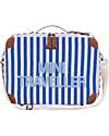 Childhome Kids Suitcase Mini Traveller - Electric Blue/Light Blue - 40 x 30 x 15 cm Travel Bags