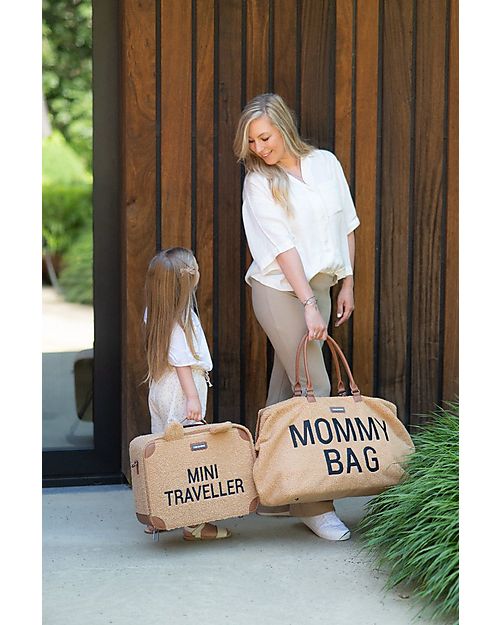 Childhome Kids Suitcase Mini Traveller - Teddy Be - 40 x 30 x 15 cm Travel Bags