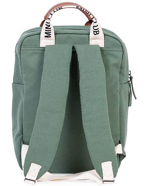 Childhome Mini Club Signature Kids Backpack - Green -23x10x31 cm Kindergarten Backpacks