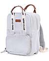 Childhome Mini Club Signature Kids Backpack - Off White -23x10x31 cm Kindergarten Backpacks