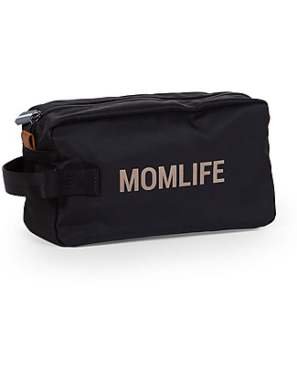 Childhome Momlife Toiletry Bag - Black/Gold Makeup Bags and Pouches