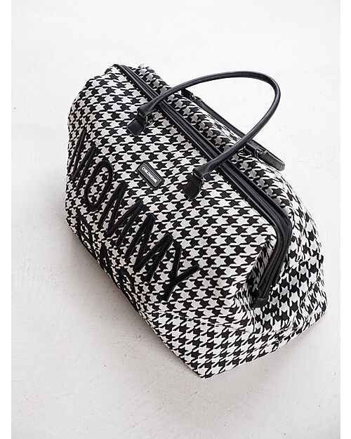 Childhome Mommy Bag Changing Bag 55 x 30 x 40 cm - Pied de Poule - Includes Changing Mat! Diaper Changing Bags