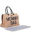 Childhome Mommy Bag Changing Bag 55 x 30 x 40 cm - Raffia - Includes Changing Mat! Diaper Changing Bags
