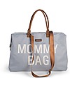 Childhome Mommy Bag Diaper Bag - 55 x 30 x 40 cm - Grey Off White - Includes foldable changing mat! Diaper Changing Bags