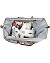 Childhome Mommy Bag Diaper Bag - 55 x 30 x 40 cm - Grey Off White - Includes foldable changing mat! Diaper Changing Bags