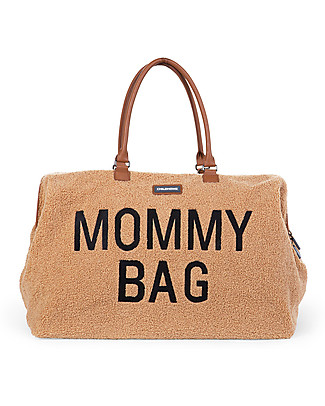 Childhome Mommy Bag - Diaper Bag - 55 x 30 x 40 cm - Teddy Beige - Includes foldable changing mat! Diaper Changing Bags & Accessories