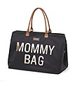 Childhome Mommy Bag Diaper Bag - 55x30x40 cm - Black and Gold - Includes foldable changing mat! Diaper Changing Bags