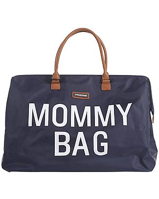 Childhome Mommy Bag, Diaper Bag 55x30x40 cm, Navy - Includes foldable changing mat! Diaper Changing Bags & Accessories