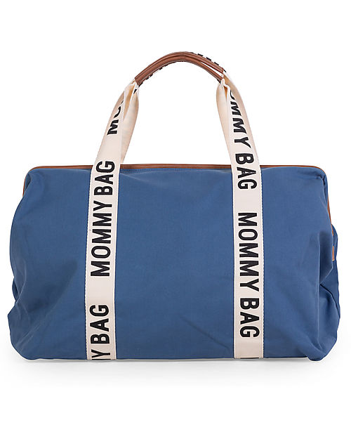 Childhome Mommy Bag - Indigo - Signature Collection - 55x30x40 cm - Includes Changing Mat! Diaper Changing Bags