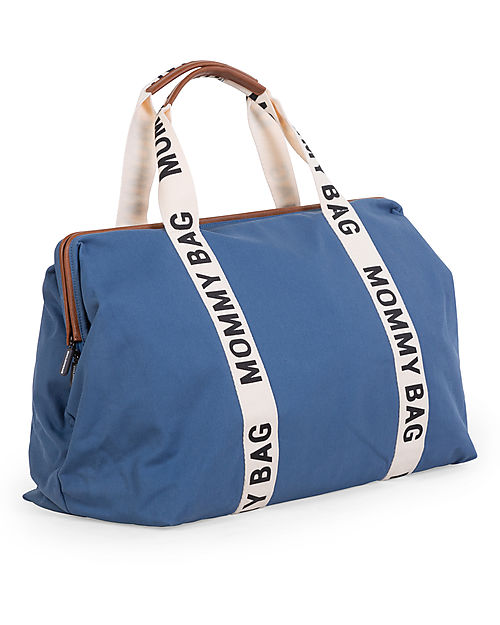 Childhome Mommy Bag - Indigo - Signature Collection - 55x30x40 cm - Includes Changing Mat! Diaper Changing Bags