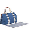 Childhome Mommy Bag - Indigo - Signature Collection - 55x30x40 cm - Includes Changing Mat! Diaper Changing Bags