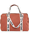 Childhome Mommy Bag - Terracotta - Signature Collection - 55x30x40 cm - Includes Changing Mat! Diaper Changing Bags