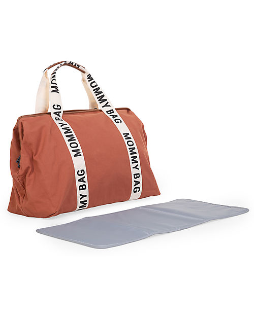 Childhome Mommy Bag - Terracotta - Signature Collection - 55x30x40 cm - Includes Changing Mat! Diaper Changing Bags