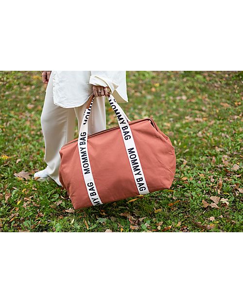 Childhome Mommy Bag - Terracotta - Signature Collection - 55x30x40 cm - Includes Changing Mat! Diaper Changing Bags