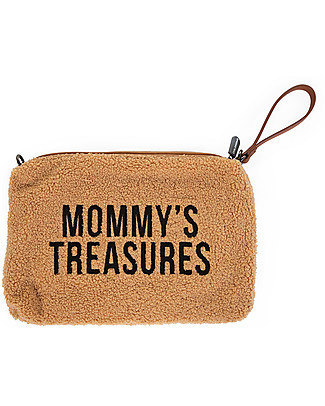 Childhome Mommy Clutch - 34x21 cm - Teddy Beige Makeup Bags and Pouches