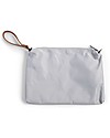 Childhome Mommy Treasures Clutch Bag - 33 x 23 x 3 cm - White and Grey Diaper Changing Bags