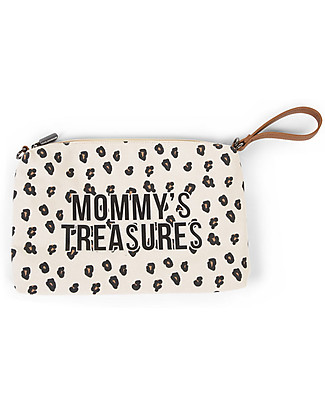 Childhome Mommy Treasures Clutch Bag - 34 x 3 x 21 cm - Leopard Makeup Bags and Pouches