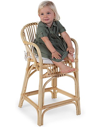 Childhome Montana Junior Rattan Chair with Cushion - Natural - From 3 years Chairs