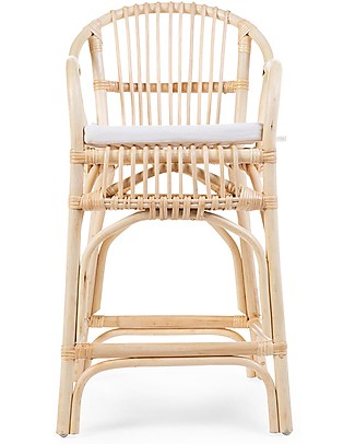 Childhome Montana Junior Rattan Chair with Cushion - Natural - From 3 years Chairs
