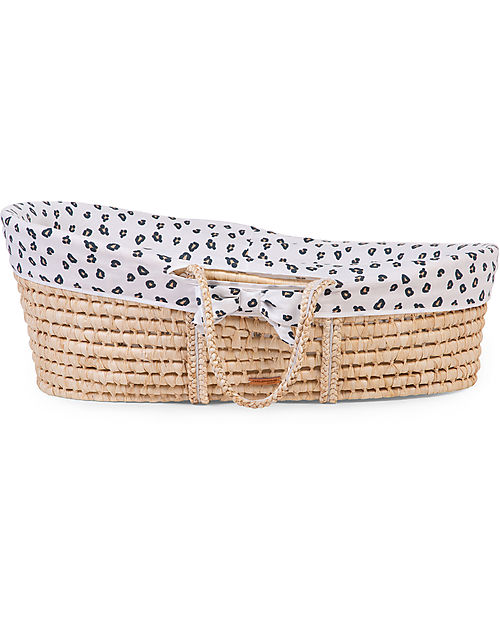 Childhome Moses Basket Cover - 100% Cotton - Leopard Cribs & Moses Baskets