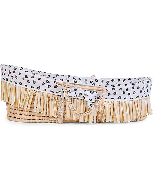 Childhome Moses Basket Cover - 100% Cotton - Leopard Cribs & Moses Baskets