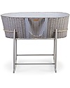 Childhome Moses Basket with Mattress, Liner and Handle - 84 x 47 x 26 cm Cribs & Moses Baskets