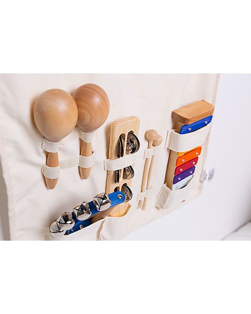 Childhome Music Set of 8 Instrument + Organiser - 80x60x5 cm Musical Instruments